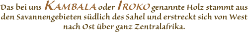Das bei uns KAMBALA oder